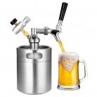 2L Mini Beer Keg set with Tap Pressurized Home Beer Brewing Craft Beer Dispenser Growler System Beers Keg kit equipment machine
